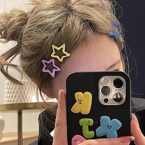 星型 ヘアピン カラフル 星 スター ヘアクリップ スター