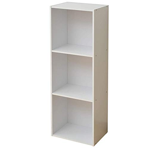 山善(YAMAZEN) A4収納カラーボックス3段 ホワイト KGAB-3(WH)