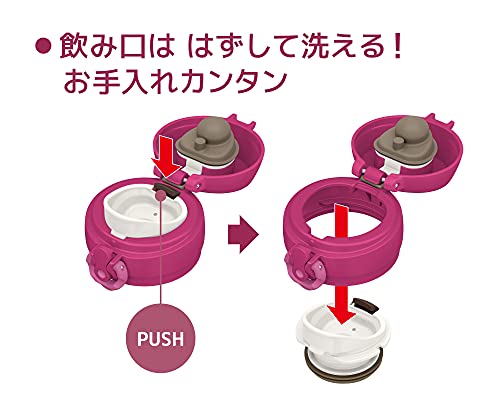 サーモス 水筒 真空断熱ケータイマグ 500ml ローズレッド JNL-505 RR_5