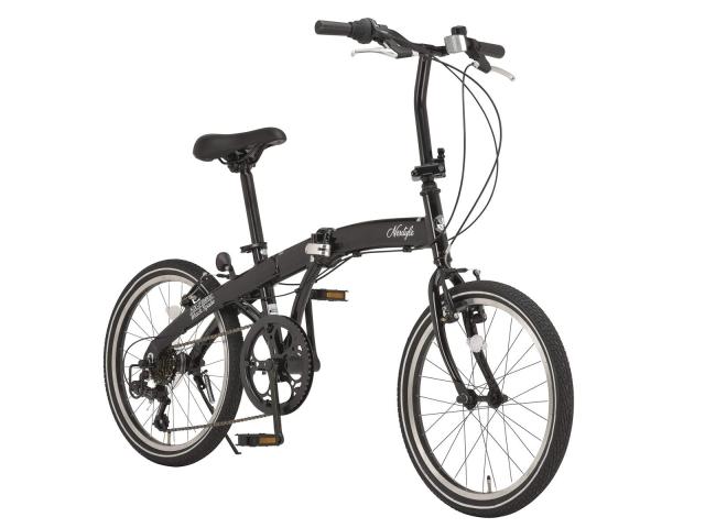 ネクスタイル(Nextyle) NX-FB001 折りたたみ 自転車 20インチ シマノ製6段変速 折りたたみハンドル 52Tギア Vブレーキ BlackSpade ブラック46663