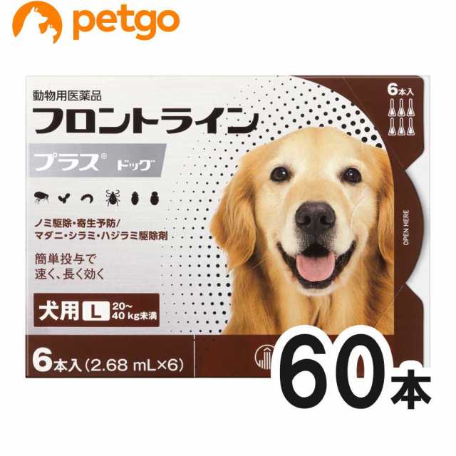 【10箱セット】犬用フロントラインプラスドッグL 20kg〜40kg 6本（6ピペット）（動物用医薬品）