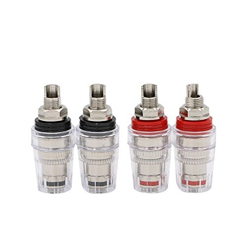 ヴィボー 純銅 仕様 スピーカー ターミナル 端子 4個 セット(ロジウムメッキ)の通販は 5,915円