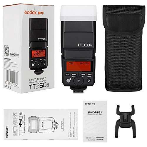 Godox TT350O ミニカメラフラッシュ 2.4G無線伝送搭載 TTL LCDパネル ...
