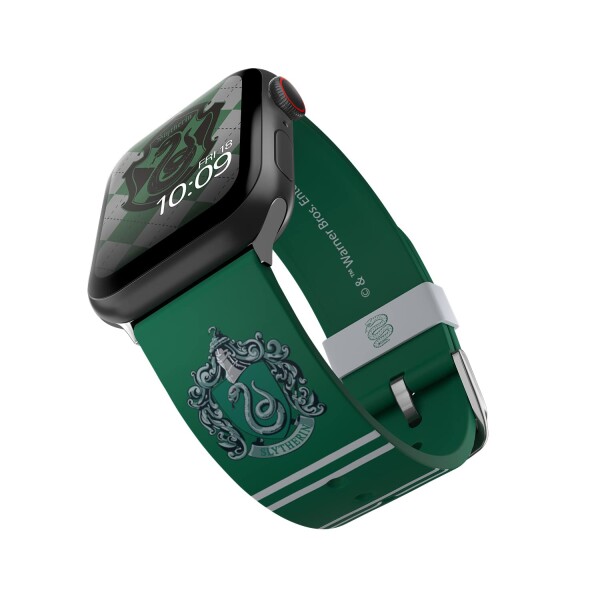 MobyFox ハリーポッター スリザリン Apple watch ダンス楽隊、Apple watch Seriesに相応う 大きさ 38粍 40粍 42粍 44粍 互換性のない アダプタ、公式的 使用許可 （ご覧なさる本体含めていない)