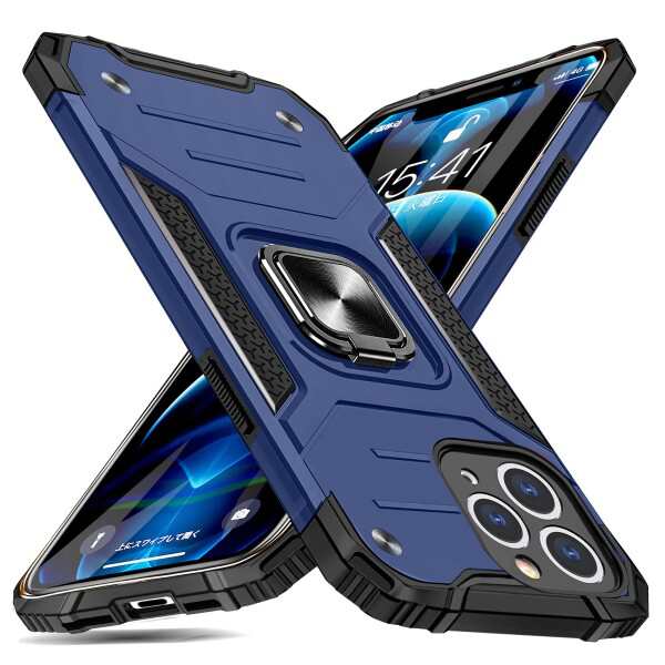 iPhone 11 Pro Max ケース リング付き 衝撃吸収 耐衝撃 落下防止 米国軍事MIL標準取得 スタンド機能 PC+TPU 二重構造 防塵 薄型 軽量 一