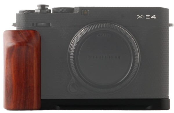 WEPOTO Fujifilm X-E4用ハンドグリップノーブルウッド+メタル (GP-XE4-R)_1