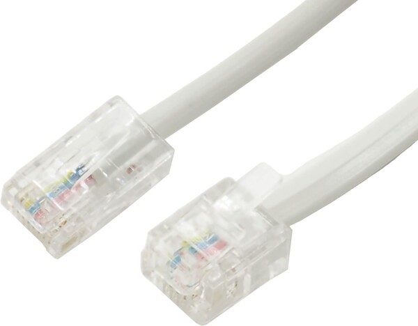 【送料無料】オーディオファン RJ45‐RJ11 変換ケーブル 6極4芯 - 8極8芯コネクタ RJ11 6P4C オス - RJ45 8P8C オス 電話用コネクタプラ