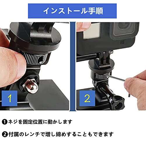 アルミ製三脚マウントアダプター 360度回転 1/4ネジ規格