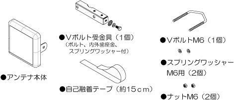 アンテナテクノロジー 5G 帯 無線LAN 4900MHz 〜5350MHz 2パッチ