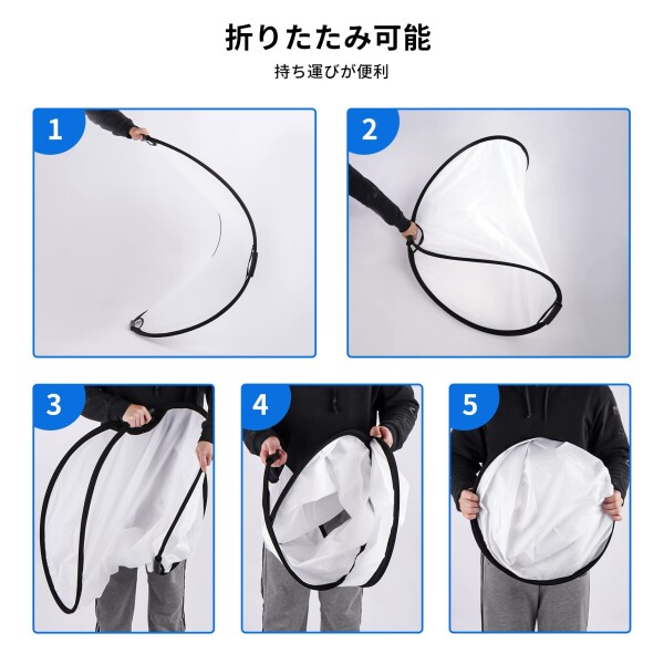 Selens 撮影用 5-IN-1丸レフ板80cm+リフレクターホルダー+2M