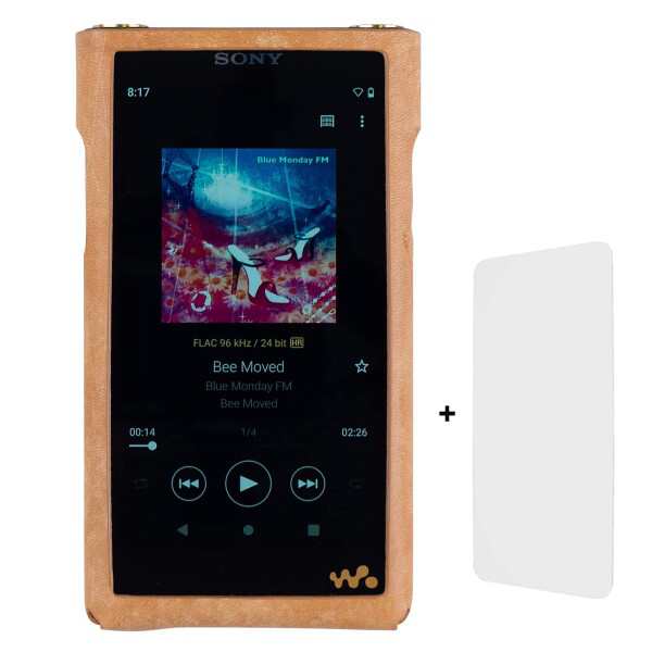 MITER ケース Sony ソニー NW-WM1AM2 / NW-WM1ZM2 Walkman 用の手作りイタリアプエブロレザーケースカバー Case Cover + スクリーンプロテクター for WM1AM2 WM1ZM2 (Light Camel)の通販は