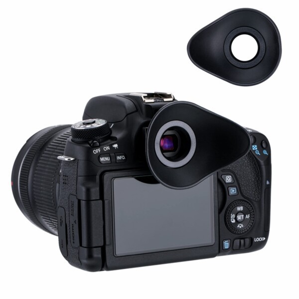 JJC アイカップ キヤノン Eb Ef アイカップ 互換 Canon EOS 6DM2 5DM2 80D 9000D Kiss X10 X8i X7I X7 X6i などが適用 360度回転可能 フ