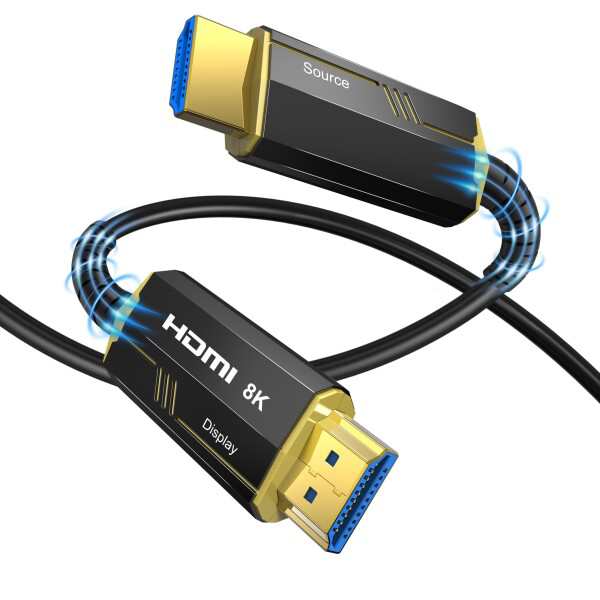 DGHUMEN 8K 4K 光ファイバーHDMI ケーブル 30M 耐久 48Gbps ウルトラ