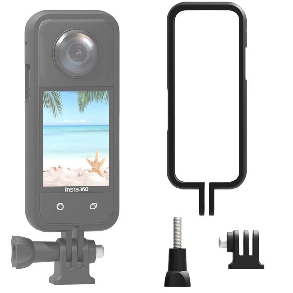 Honbobo 保護フレーム Insta360 X3 X3用 アクションカメラ 取付金具