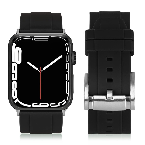 ANGKMA) Apple Watch バンド41mm 40mm 38mm シリカゲル 交換ベルト 