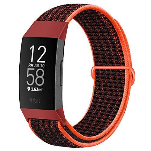 Bracelet rechange pour Fitbit Charge 3/Fitbit Charge 4 - Noir Bleu  Rosewood, Bracelet Silicone Souple compatible Fitbit Charge 4/3 - Cdiscount  Téléphonie