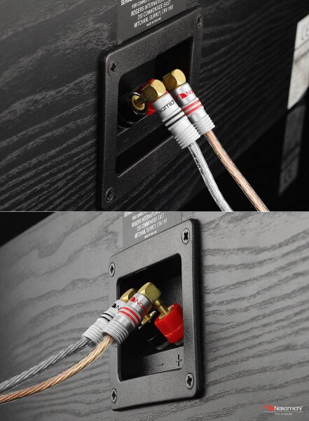 Nakamichi Excel シリーズ 24K 金メッキ Banana Plugs バナナ プラグ 12 AWG - 18 AWG ゲージ サイズ 4 mm スピーカー アンプ Hi-Fi AV ステレオ ホームシアター オーディオ ワイヤー ケーブル スクリュー_7