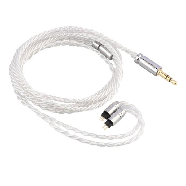 TRIPOWIN Solstice 4芯編み込み構成したハイエンドイヤホンアップグレードケーブル 26AWG銀メッキリケーブルイヤホンに対応するケーブル 1芯あたり0.06mmの超極細高純度無酸素銅を156本使用 PVCの通販は 4,812円