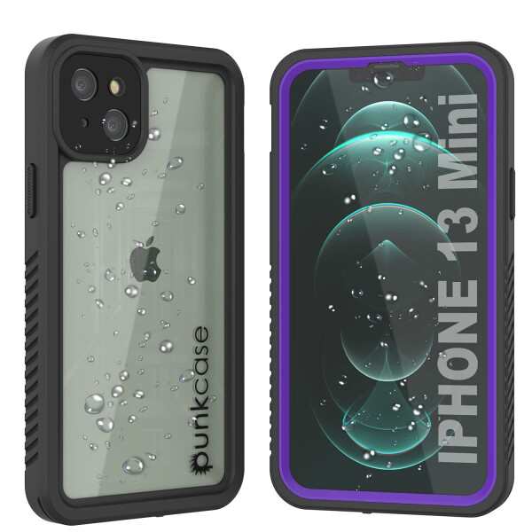 PunkCase iPhone 13 Mini 防水 ケース (エクストリーム シリーズ) (スリム フィット) (IP68 認証) (耐衝撃性) (耐雪性) アーマー カバー