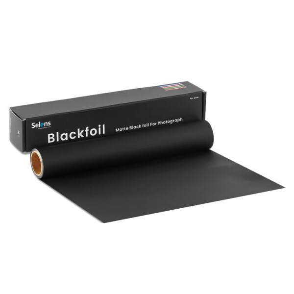 Selens つや消しブラック Cinefoil 12インチ×25フィートロール blackfoil 反射防止 光漏れ防止 撮影用