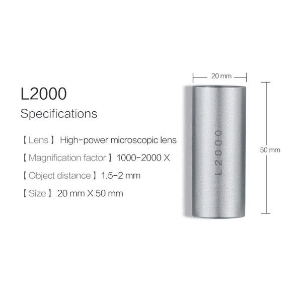 (スーパーアイズ) Supereyes L2000 交換2000X高倍率顕微鏡レンズ デジタル顕微鏡B011用_6