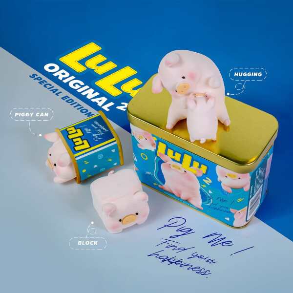 52TOYS 子豚lulu フィギュアオリジナル 2 アクションフィギュアグッズおもちゃデスクトップの装飾誕生日パーティーの休日 (Whole  Set)｜au PAY マーケット