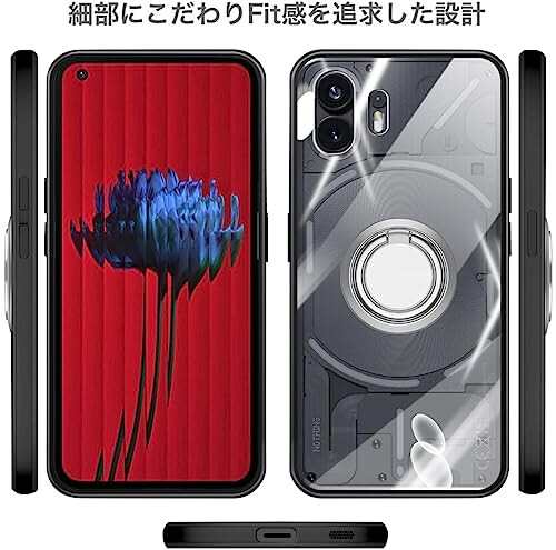 Nothing Phone (2) ケース リング付き クリア Nothing Phone 2 ケース ...