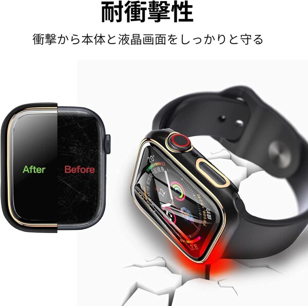 AMAPC for Apple Watch ケース Apple Watch Series 9/8/7 41mm 用 一 