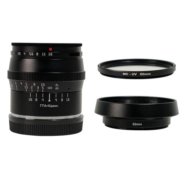 TTArtisan 50mm F1.2 APS-C マニュアルフォーカス 大口径 固定焦点 レンズ 黒 パナソニック/シグマ/ライカLマウントカメラ 用 T TL TL2 C