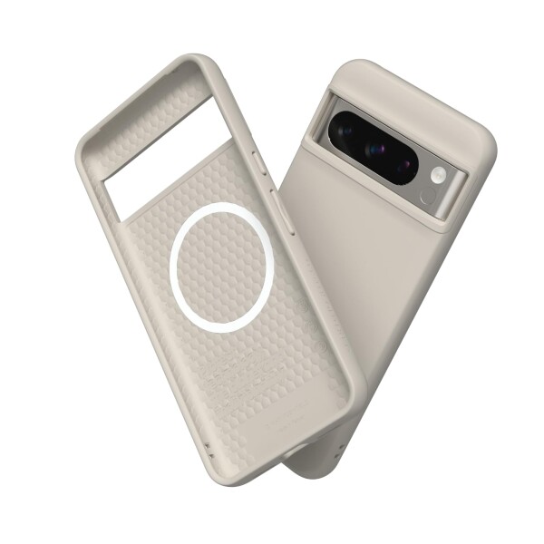 RHINOSHIELD (Pixel 8 Pro) SolidSuit ケース MagSafe対応 耐衝? 米軍MIL規格 衝撃吸収 傷 指紋 防止 薄型 軽量 SGS認証 - シェルベージュ
