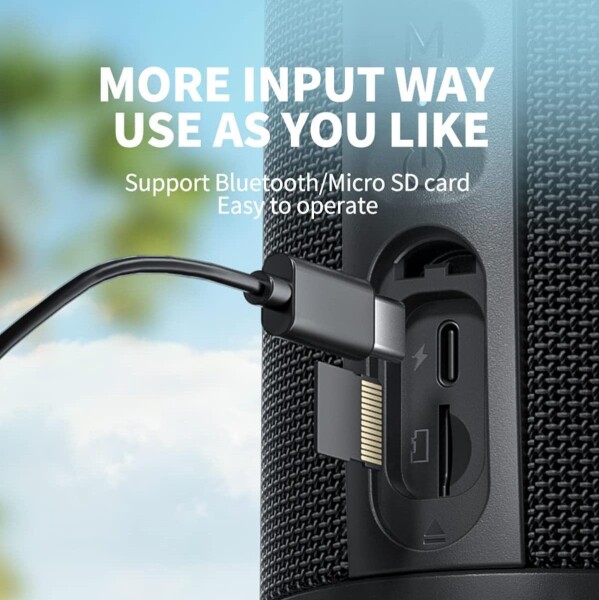 MIFA WildRod Bluetoothスピーカー (USB Type-C充電 Bluetooth 5.3 30W