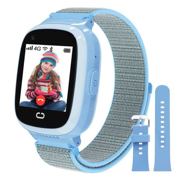 AYATAHA(R) キッズスマートウォッチ 多機能 4G スマートウォッチ 子供向け Kids Smartwatch 通話 ビデオチャット GPS位置確認 WIFI SOS