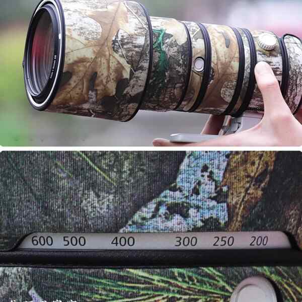 SUPBIG 防水レンズカモフラージュレインカバーキヤノン Canon RF 100-500mm F/4.5-7.1 L IS USM 用レンズ保護ケースレンズ衣類 ナイロン