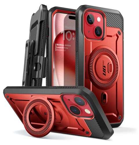 SUPCASE iPhone 15/14/13 ケース 6.1インチ 2023/2022 磁気ケース MagSafe対応 米軍MIL規格取得 衝撃吸収 全面保護 画面フィルム付き ス