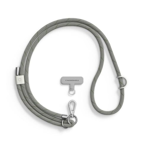 (RHINOSHIELD) ライノシールド Crossbody ネックストラップ (ブレード加工) | スマホショルダー 長さ調整可能 AirPods 鍵 パスケース 社員証等を掛けられるアクセサリー用ループ付き 高耐久性 お