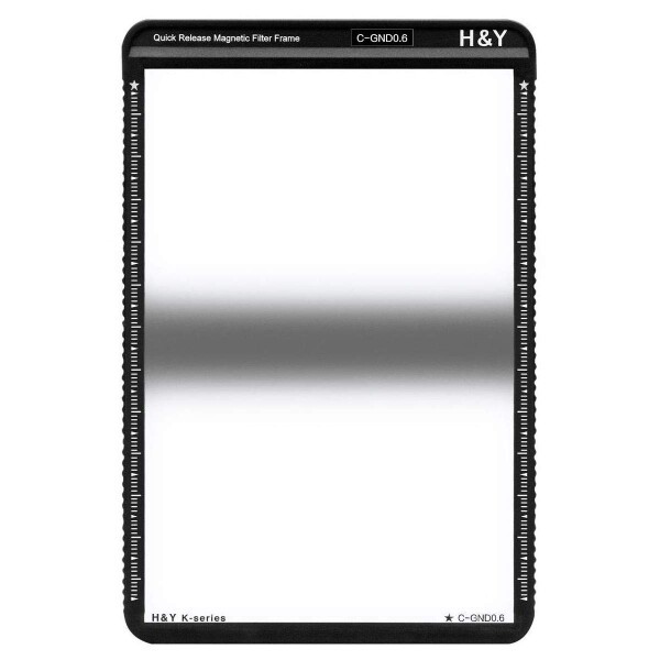 H&Y 角型フィルター センターGND4 100x150mm Kシリーズ 100mm Center GND 0.6 (最大2段分減光) マグネットフレーム付 センターND4 ゴリラ