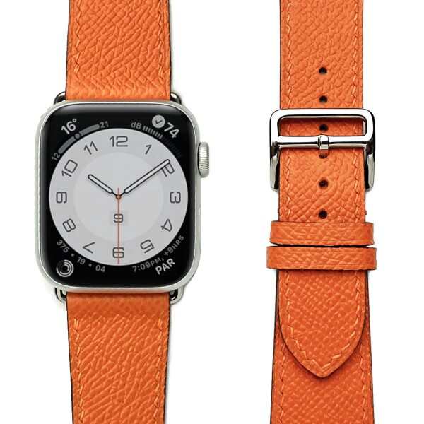 アップルウォッチ バンド 本革 ハイブランド御用達レザー ヴォーエプソン Apple Watch 38mm 40mm 41mm/42mm 44mm 45mm 49mm 全機種対応se