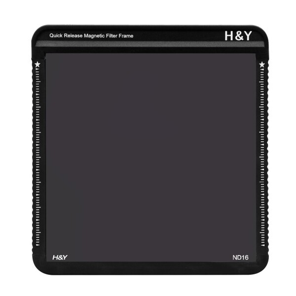 H&Y 角型フィルター NDフィルター ND16 100x100mm Kシリーズ Square ND16 (4段分減光) マグネットフレーム付 帯電防止 防汚 撥水 防傷 低