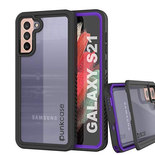 PunkCase Galaxy S21 防水 ケース (エクストリーム シリーズ) (スリム フィット) (IP68 認証) (耐衝撃性) (防汚性) (耐雪性) アーマー カ