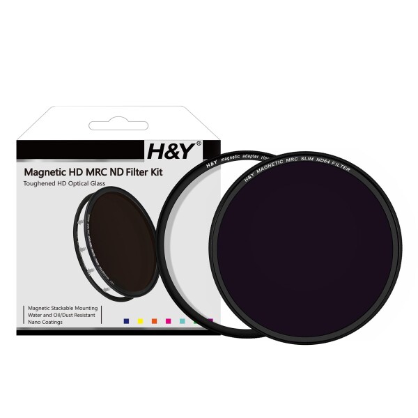 H&Y NDフィルター 82mm ND64 マグネティック IRND64 フィルターキット マグネット式 6段分減光 薄枠 帯電防止 防汚 撥水 防傷 NK64-82の通販は