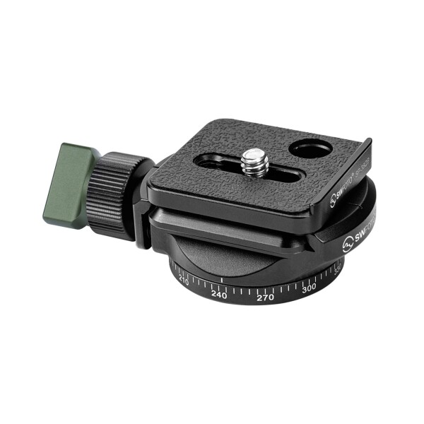 SWFOTO PC-40T 360°ミニ パノラマ雲台セット 40mmパンニング クランプ PC-40+38mm QD アルカスイス プレートSP-38QB