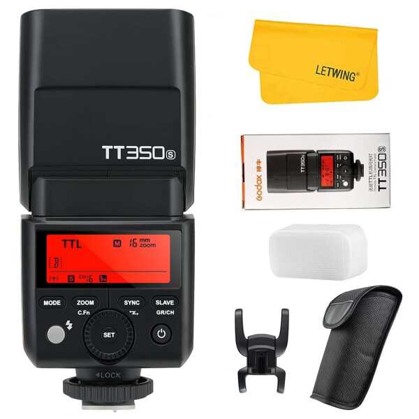 Godox Thinklite TT350S TTL ミニ カメラフラッシュ ストロボ 高速1/8000s GN36 ソニー Sonyカメラ対応