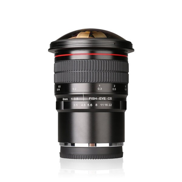 Meike MK 8mm f/3.5 魚眼レンズ ウルトラHD マニュアルフォーカスレンズ 富士フイルムFujifilm Xマウントにミラーレス一眼カメラ対応