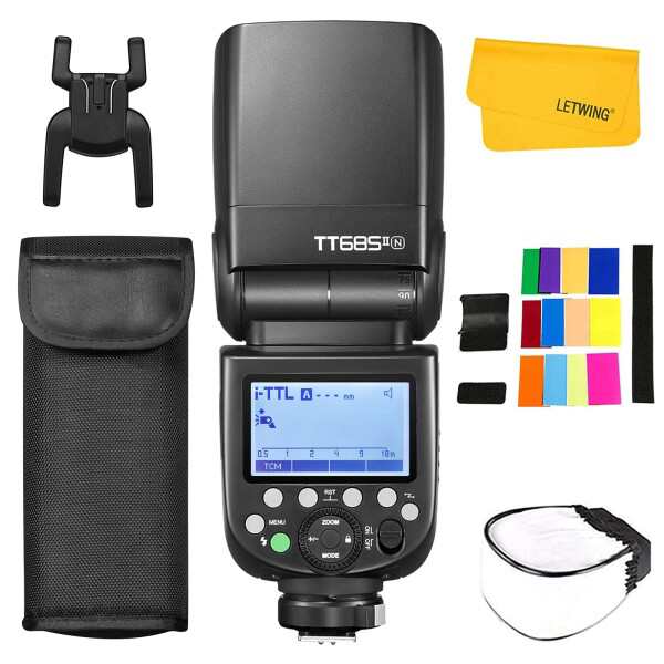 GODOX TT685II-N TT685NII カメラフラッシュ ストロボ TTL HSS 1/8000s 2.4G 無線 伝送 スピードライトフラッシュニコンD800 D4 D780 D61