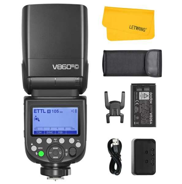 Godox V860III-C V860IIIC TTL カメラ フラッシュ ストロボ 2.4G HSS 1/8000s リチウム電池ストロボ スピードライト Canonカメラに対応