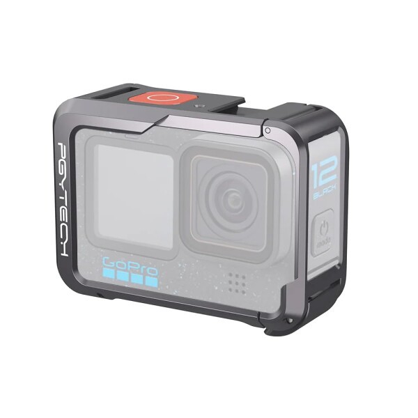 PGYTECH GoPro Hero 12/11用ケージ ゴープロ アルミケージ カメラ保護 1/4ネジ 横向き撮影 縦向き撮影 カメラケース アクションカメラ