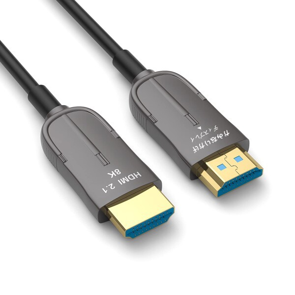 HDMI ケーブル 長い 30m、8K光ファイバーHDMI 2.1ケーブル、48Gbpsハイスビード、HDR HDCP2.3 eARC 8K60Hz4K 120Hz PS5、HD TVモニター