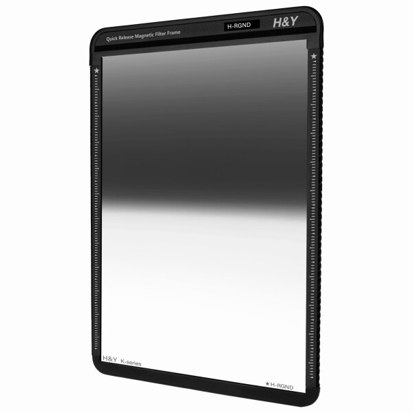 H&amp;Y 角型フィルター 100mm幅 ハーフND リバースGND4 Kシリーズ 100x150mm Reverse GND 0.6 (最大2段分減光) マグネットフレーム付 ゴリラガラス 帯電防止 防汚 撥水 防傷 低反射 両面コート KR06