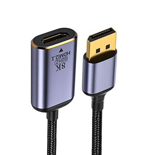 NFHK DisplayPort 1.4 ソース - HDMI 2.0 ディスプレイ 8K 60hz UHD 4K DP - HDMI オス モニターアダプターケーブル
