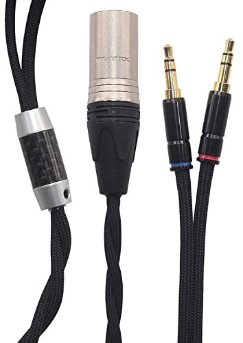 KK CABLE HH-V HIFI 4-Pin XLR バランスオス-2 x 3.5mmバージョン アップグレードケーブル 交換用ケーブル Hifiman HE-4xx Arya SE HE